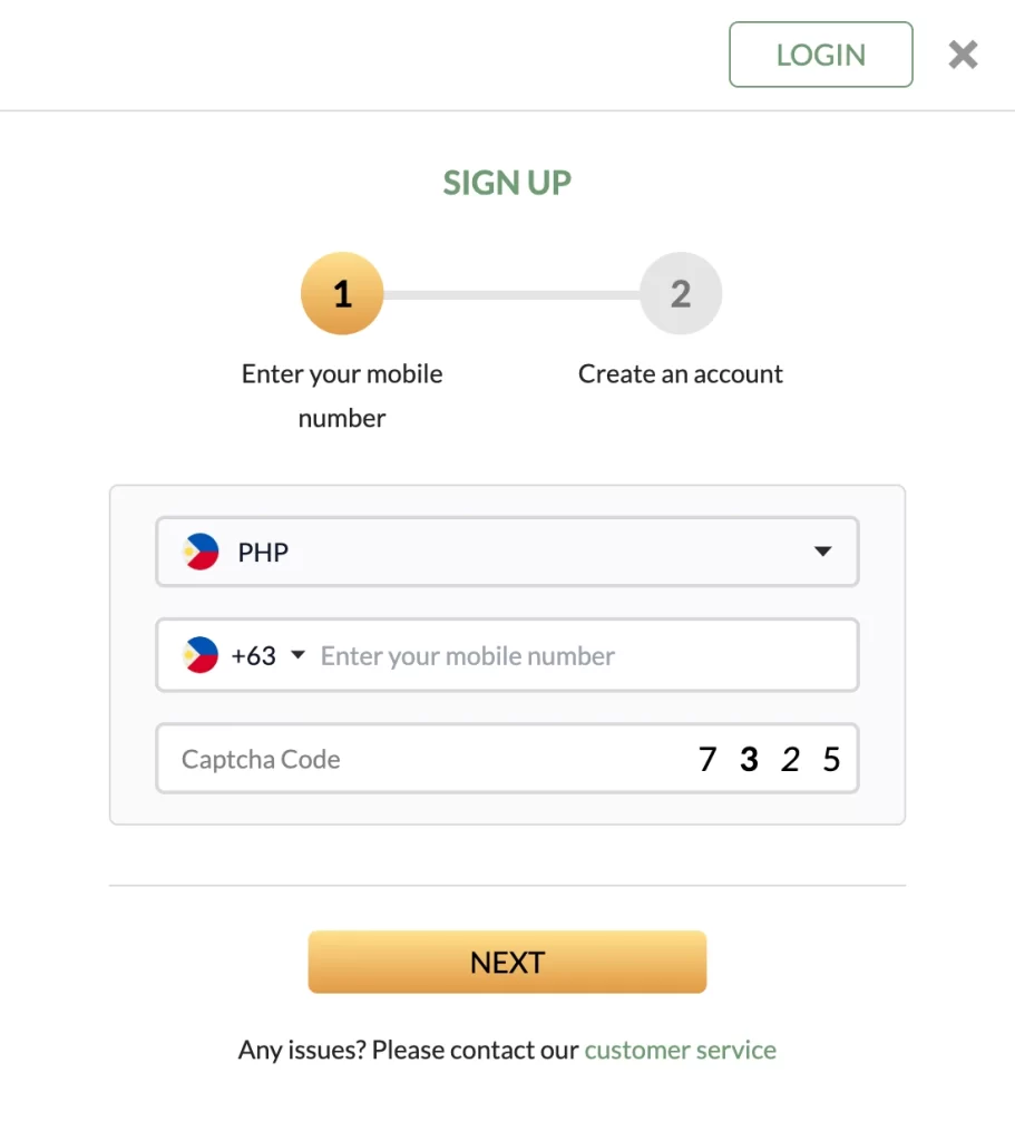 WINPLUS registration page showing easy signup for online casino, login, app, games, and download features